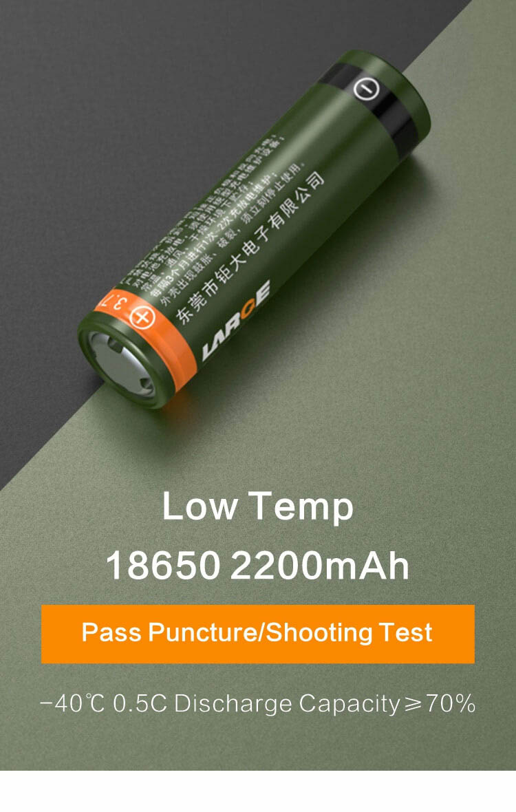 Low Temperature 18650 Cell with Puncture Test Low Temperature 18650 Cell with Puncture Test